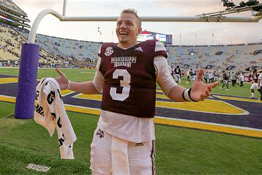 Mississippi State's KJ Costello destroyed SEC passing record in upset over FBS National Champions LSU!!